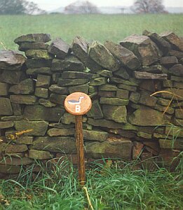 a dry stone wall