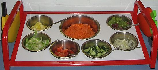 School dinners salad