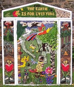 Dinosaurs and all that Rubbish - well dressing 2003
