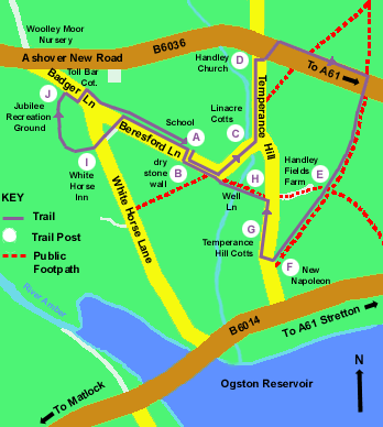 Woolley Moor Trail map