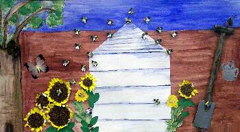 Beehive and Garden