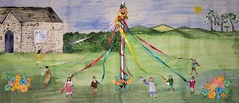 Maypole dancing