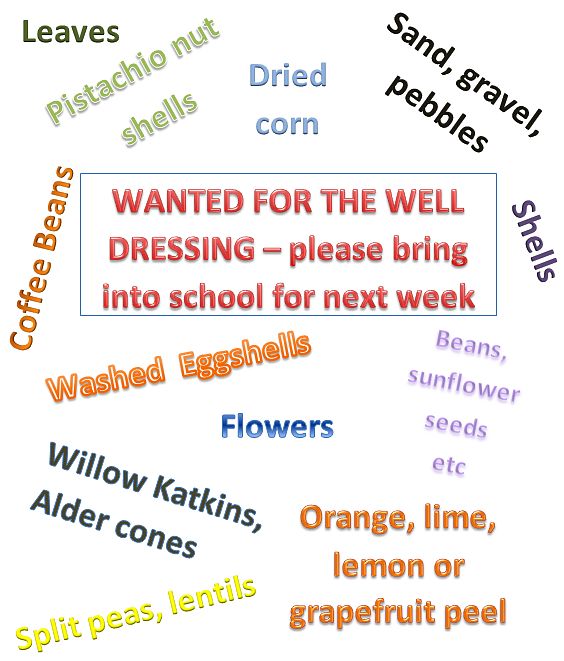 Well Dressing Materials Wanted