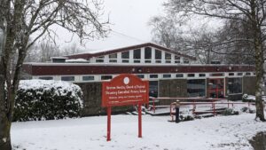 Stretton Handley CE Primary School In the snow
